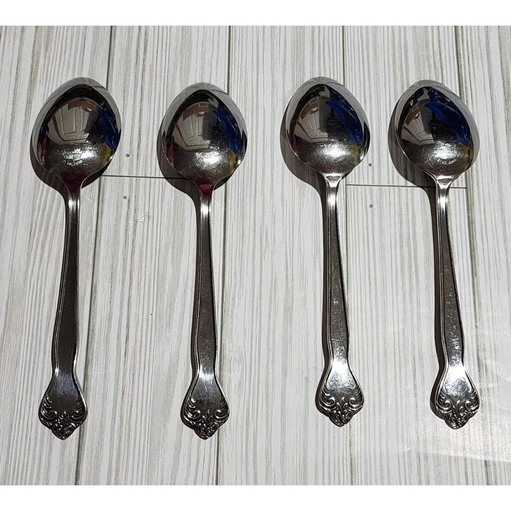 Versailles by MSI Japan Lot of 4 Serving Spoons‎ Stainless